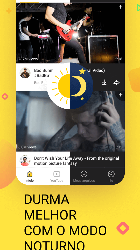 Snaptube night mode